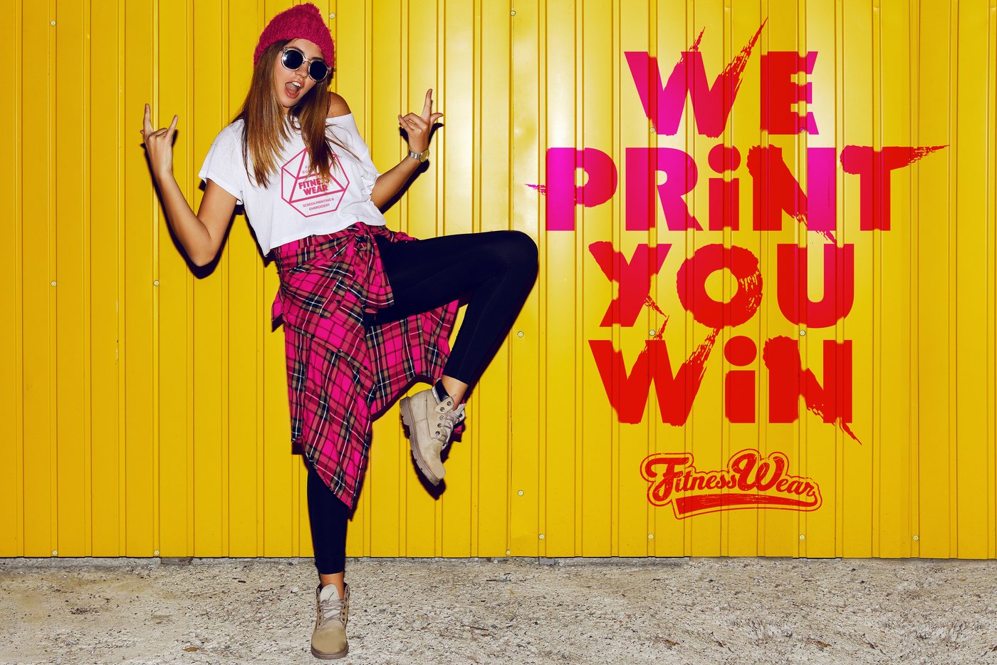 Fitness Wear campaign: We print, you win
