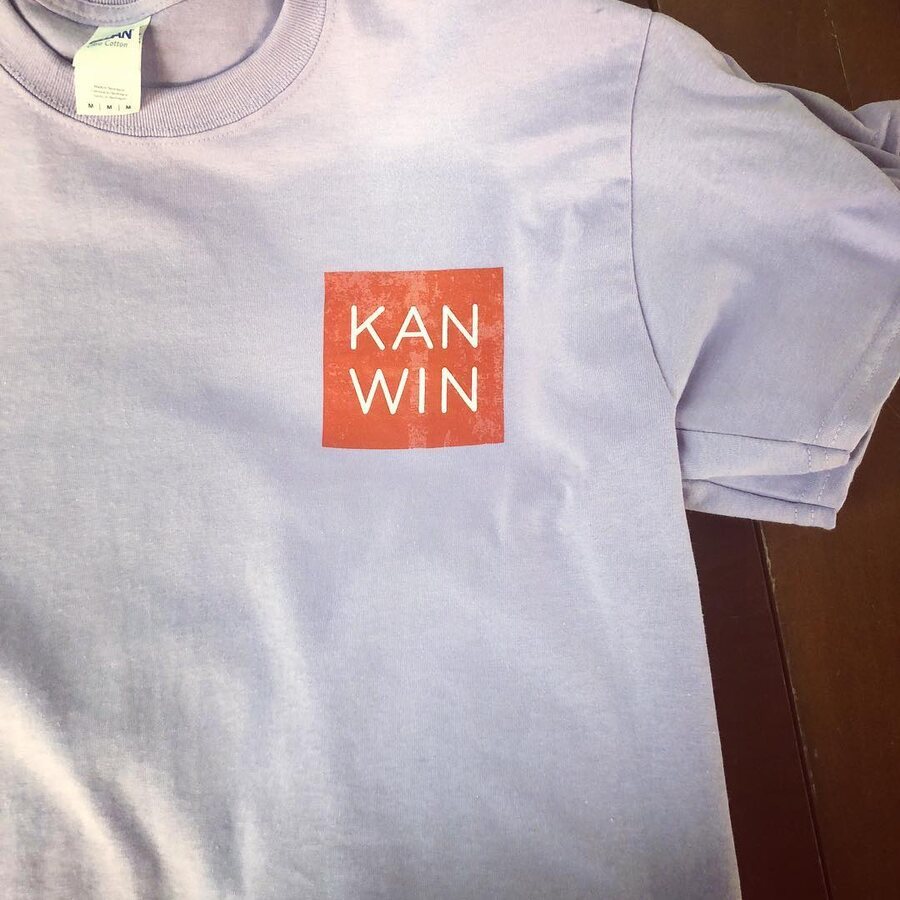 KAN WIN left-chest print